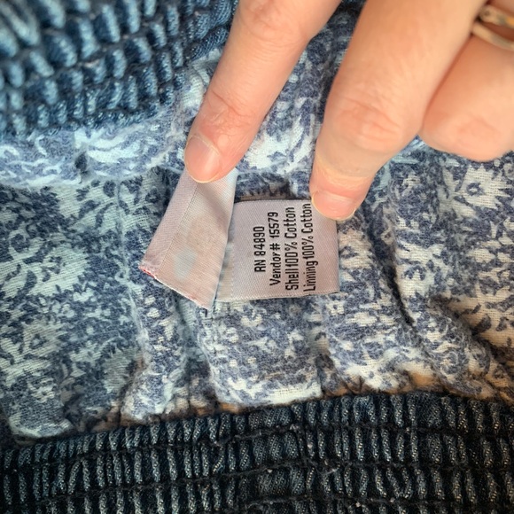 Haband vintage fleece lined Blue Denim Jeans 8p - Picture 6 of 10